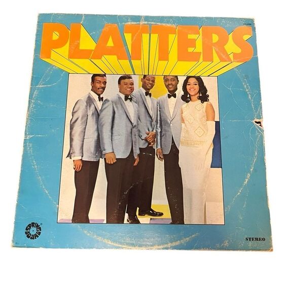 VINTAGE THE PLATTERS VINYL LP COMPILATION 12” SOUL R&B SPRINGBOARD RECORDS - Picture 2 of 6